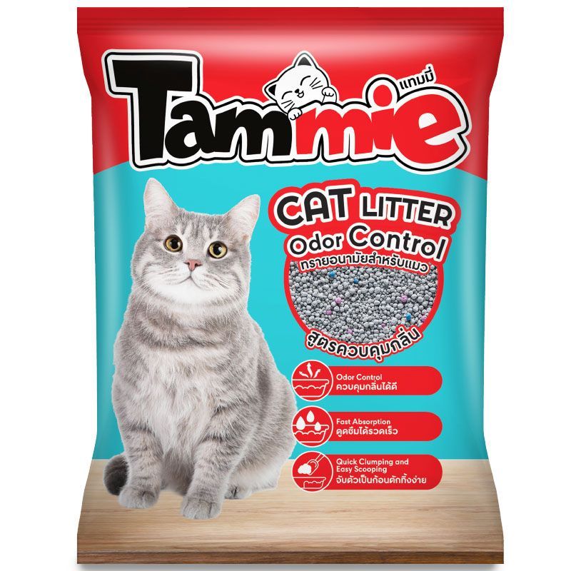 แทมมี่ทรายอนามัยสําหรับแมวสูตรควบคุมกลิ่น 5ลิตร Tammie Cat Litter Odor Control 5ltr