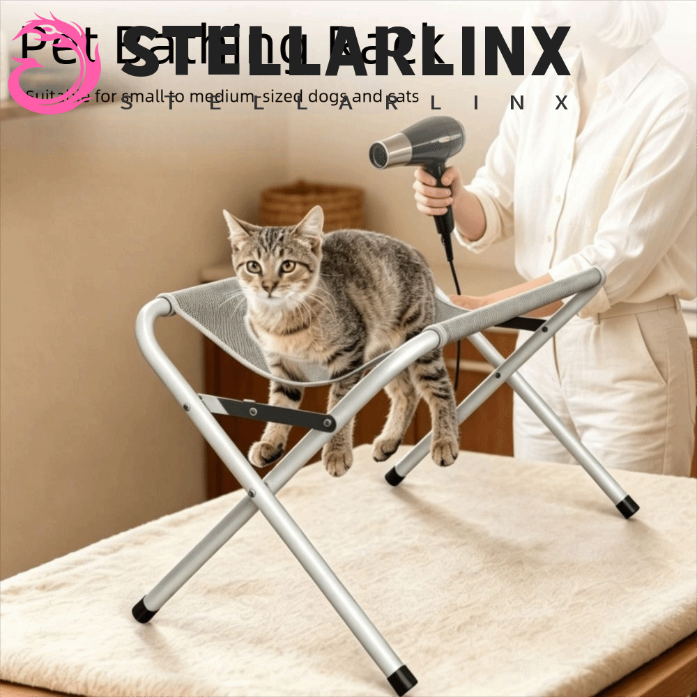 STELLARLINX Pet Bathing Rack, Anti-Scratch Anti-Bite Cat Washing Hammock, Premium Secure Fast Dry Mesh Breathable Small Dog Grooming Tool Pet Care