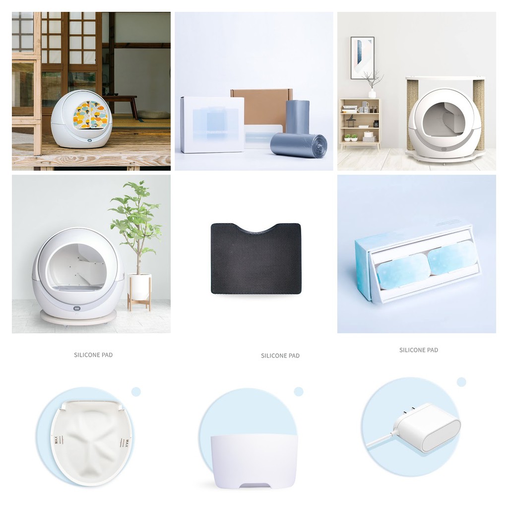 อะไหล่ ถุงขยะ กล่องขยะ ห้องน้ําแมว Petree Automatic Self Cleaning Cat Litter Box ผ้าม่าน ชั้นวาง ที่ดับกลิ่น กระบะทรายแมว