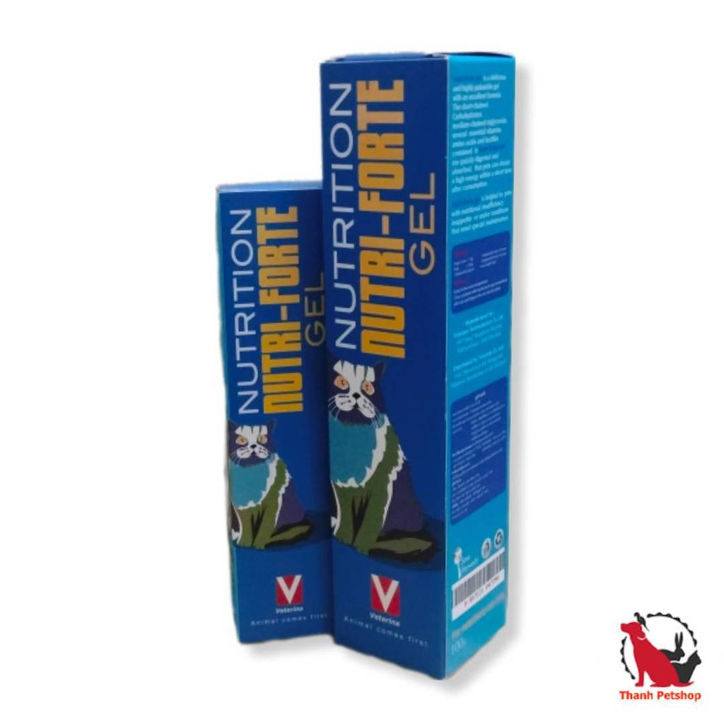 Nutri-forte gel อาหารเสริมวิตามิน แร่ธาตุ สําหรับสุนัขและแมว 30 - 100 g