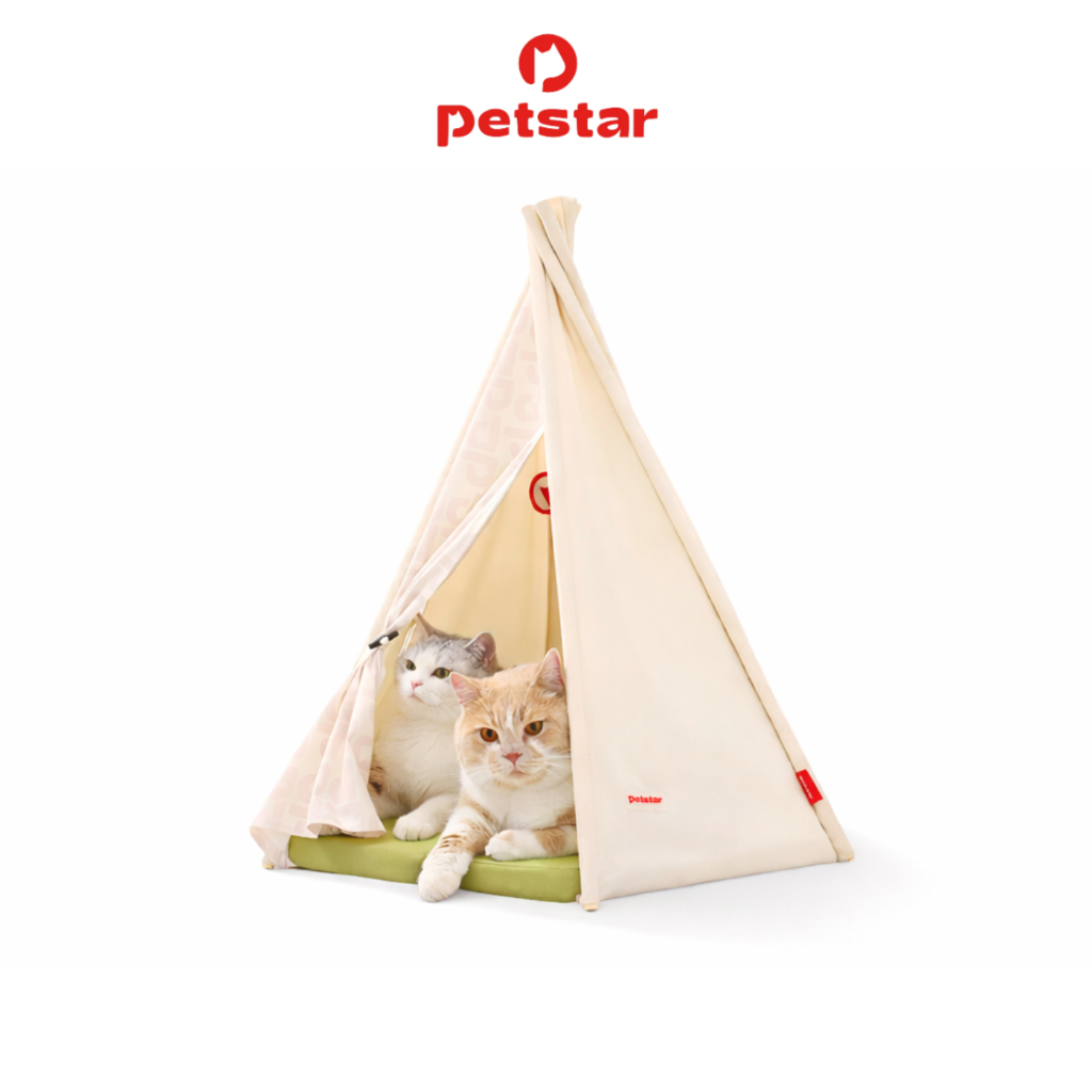 เต็นท์สัตว์เลี้ยง Pet tent เต็นท์แมว สไตล์มินิมอล ดีไซน์น่ารัก ระบายอากาศได้ดี ไม่อับชื้น พื้นทีกว้าง