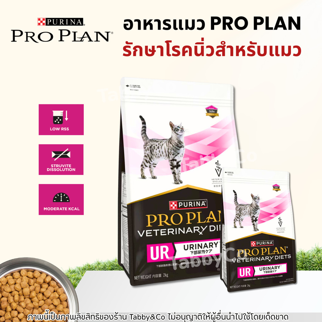 2.5kg] PRO PLAN Veterinary Diets UR Urinary Cat Food อาหารแมวสูตรรักษานิ่ว ลดการเกิดนิ่วในปัสสาวะ
