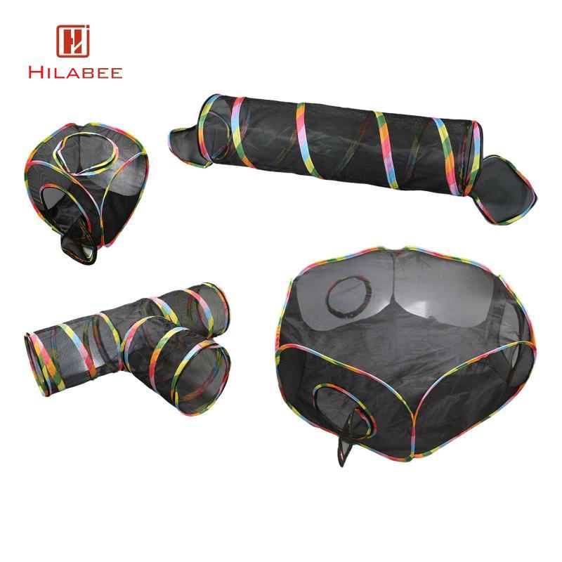 hilabee] Cat Tunnel Outdoor for Cats and Small Animals Camping Traveling Sunbathing