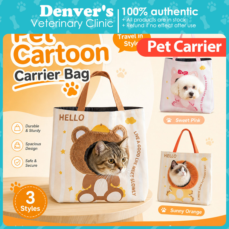Head-Out Cat Carrier Bag Breathable Canvas Pet Tote for Cats & Small Dogs Crossbody & Handheld 2-in-1 Design