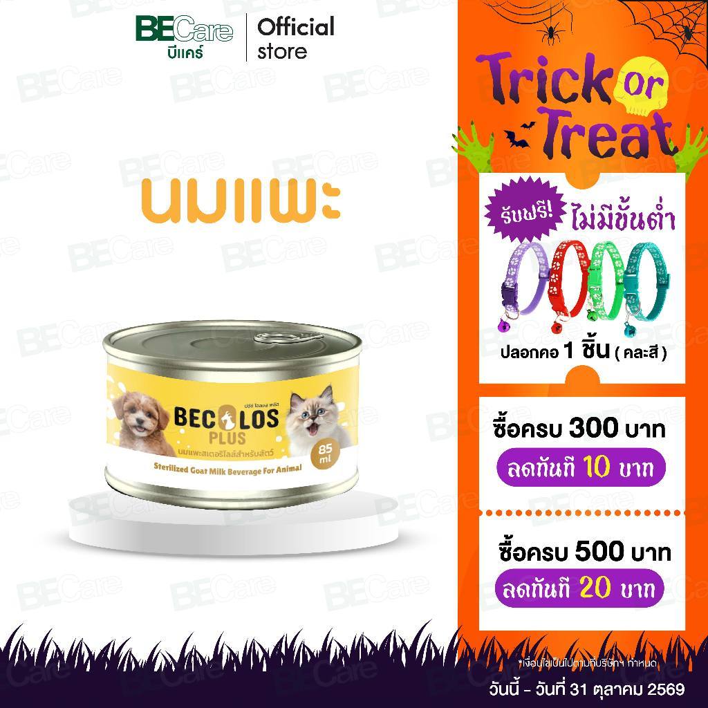 BEC Olos Plus นมแพะ สูตรพิเศษ ทดแทนนมแม่ ผสม Colostrum น้ํานมเหลืองสําหรับสัตว์ ขนาด 85 ml