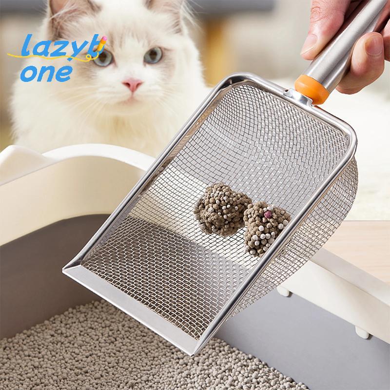 LZ-t] สแตนเลสตาข่ายละเอียด Cat Litter Scoop ทําความสะอาดง่าย Non-Sti Shovel สําหรับสัตว์เลื้อยคลานทรายที่มีประสิทธิภาพทนทาน Litter Scoop [ใหม่