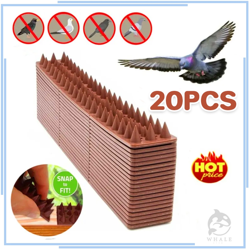 20ชิ้น)หนามกันนก หนามไล่ป้องกันนก สําหรับติดผนัง จํานวน 20 ชิ้น หนามป้องกันนกกันขโมยใช้ได้จริงป้องกันแมวการบุกรุก30CM