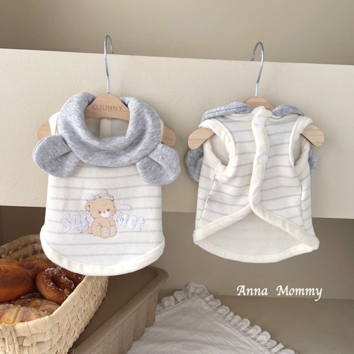 สัตว์เลี้ยงน่ารักสิ่งที่ดี | เสื้อผ้าแมวฤดูใบไม้ร่วงฤดูหนาวบางขนแกะอบอุ่นการ์ตูนแฟชั่นลําลองเสื้อผ้าสุนัข