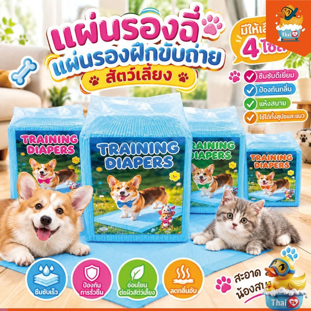แผ่นรองฉี่ Boqi สุนัข และแมว Cocoyo แบบหนาสําหรับแมวและสุนัข