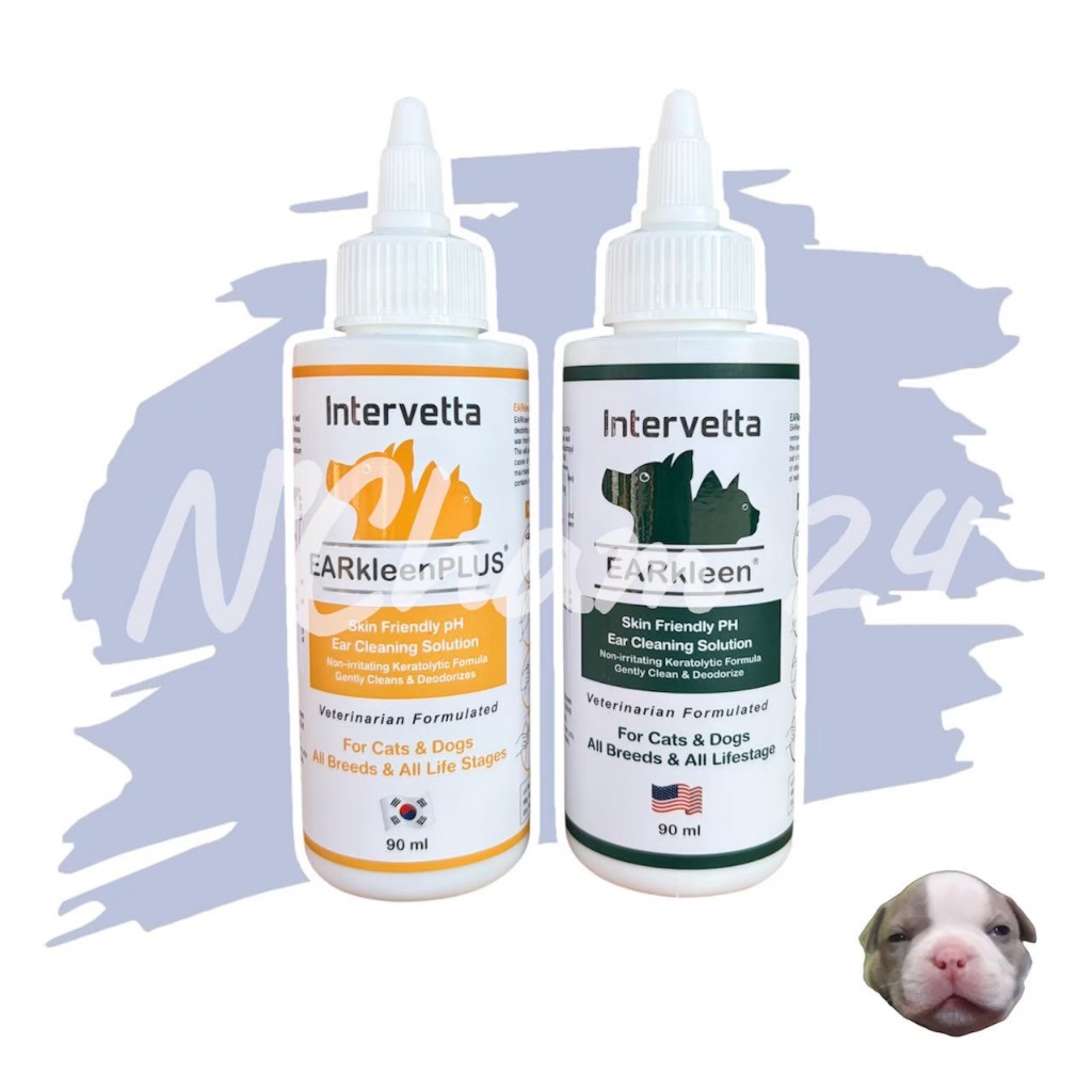 EARkleen ขนาด 90 ml น้ํายาทําความสะอาดหู สําหรับสุนัขและแมว ช่วยลดกลิ่น ไม่ระคายเคือง