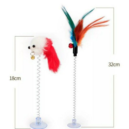 NL-18cm+32cmของเล่นแมว ไม้ตกแมว ไม้ล่อแมว พู่แมว
