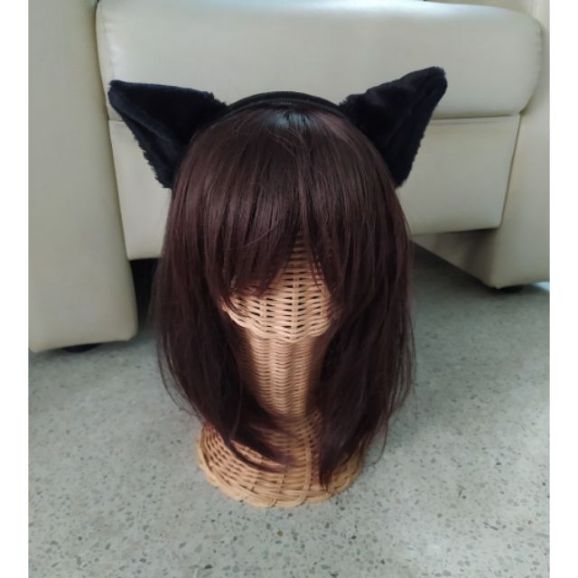 หูแมว ที่คาดผมหูแมว ขนนุ่ม ขนาดเล็ก ปรับระดับได้