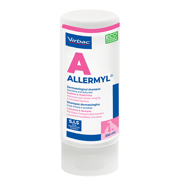 AllermylTM Shampoo Sensitive & Itchy Skin อัลเลอร์มิล แชมพูสําหรับสุนัขและแมว