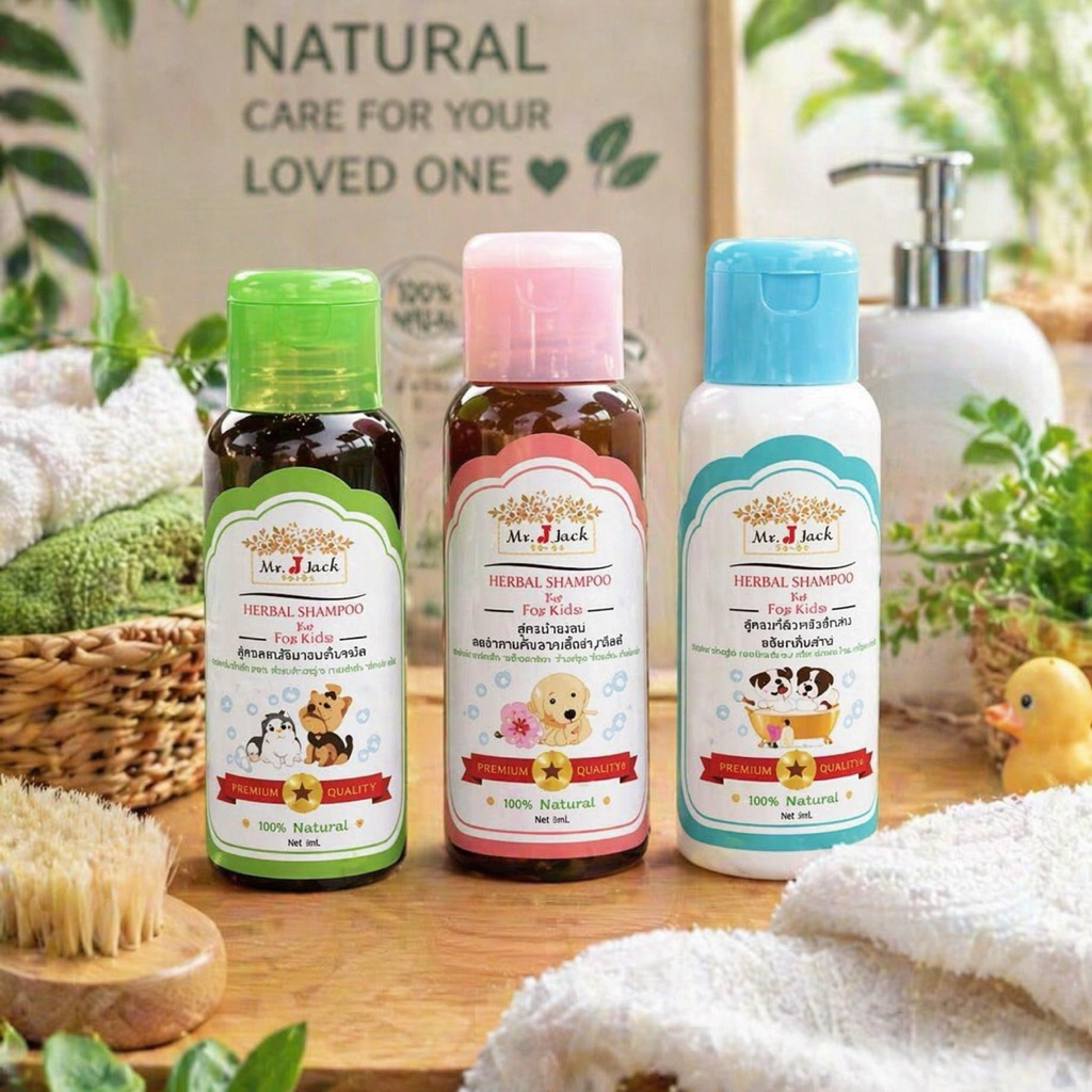 Ma Mah herbs แชมพูอาบน้ําสุนัข แมว และสัตว์เลี้ยงแสนรัก 360 ml. แชมพูสมุนไพร