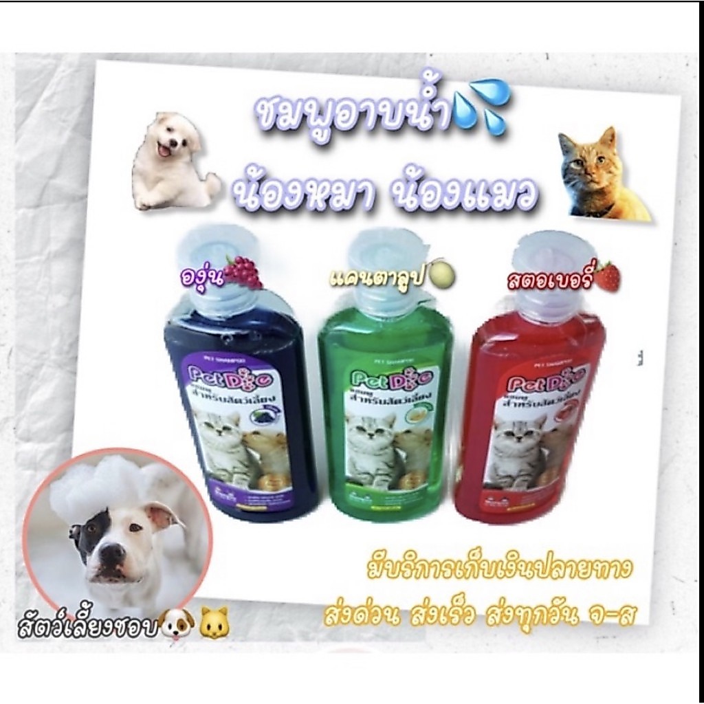 แชมพูอาบน้ําสัตว์เลี้ยง สบู่อาบน้ําน้องหมา แชมพูอาบน้ําแมว