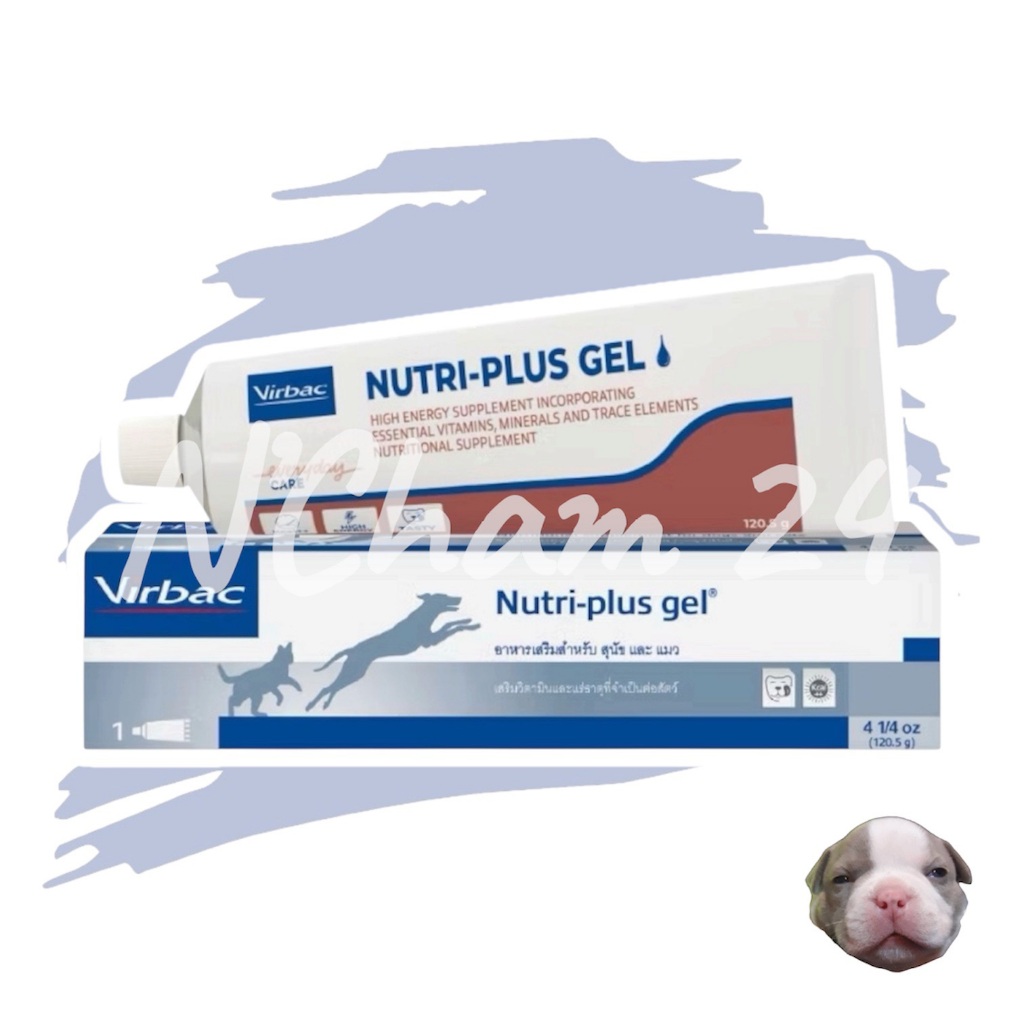 Nutri Plus Gel (นิวตริพลัสเจล) หมดอายุ 05/2027 ขนาด 120.5g เจลอาหารเสริมสําหรับสุนัข และแมว